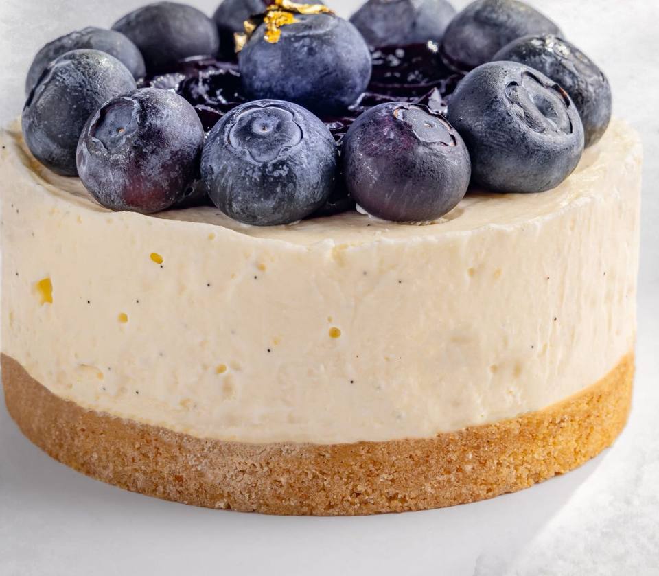 Blueberry Cheesecake, a closer view