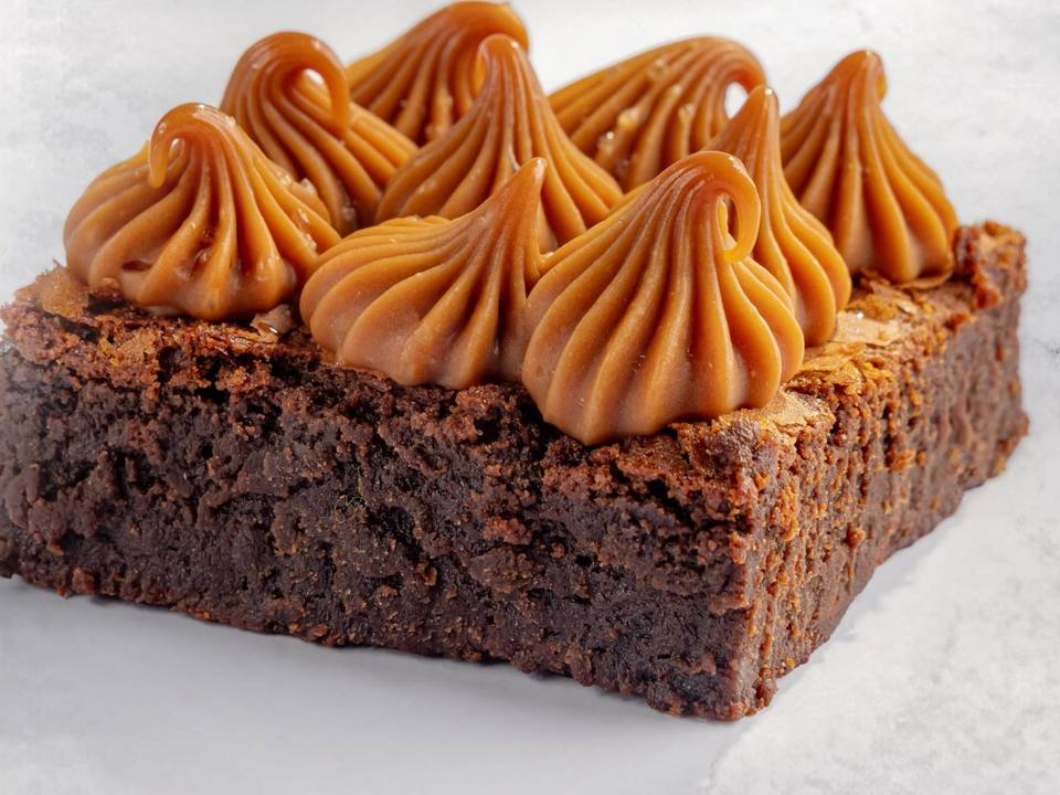 Brownies Caramel, a closer view