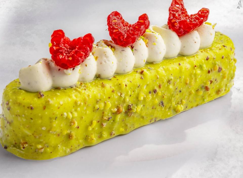 Cheesecake Pistachio, a closer view