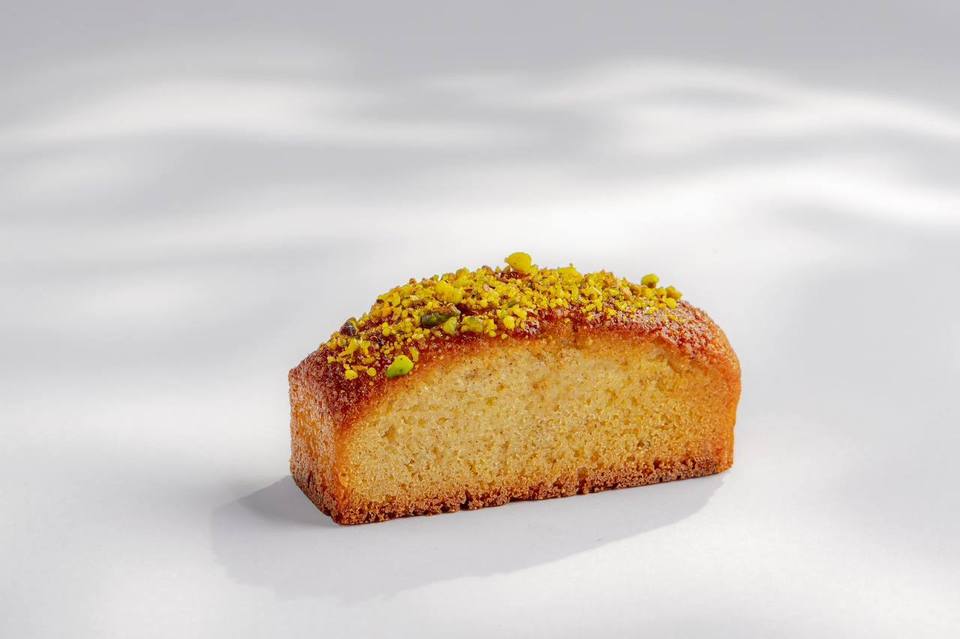 Pistachio Financiers, studio photograph
