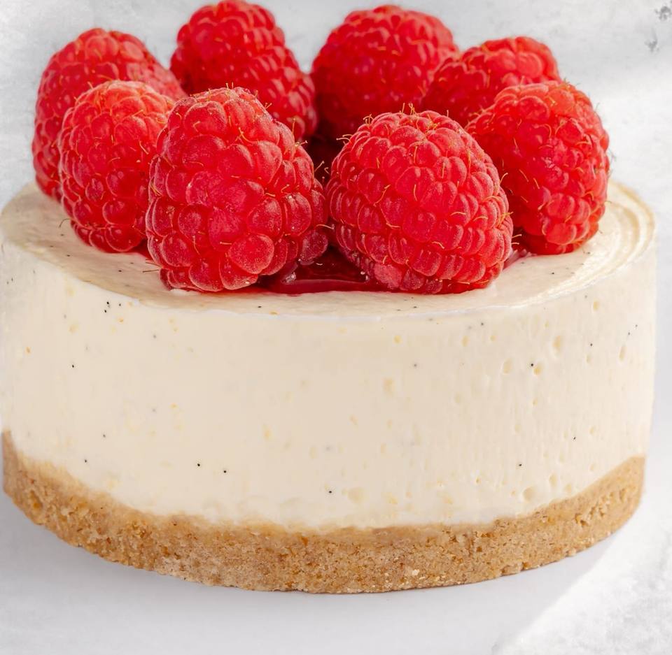 Raspberry Cheesecake, a closer view